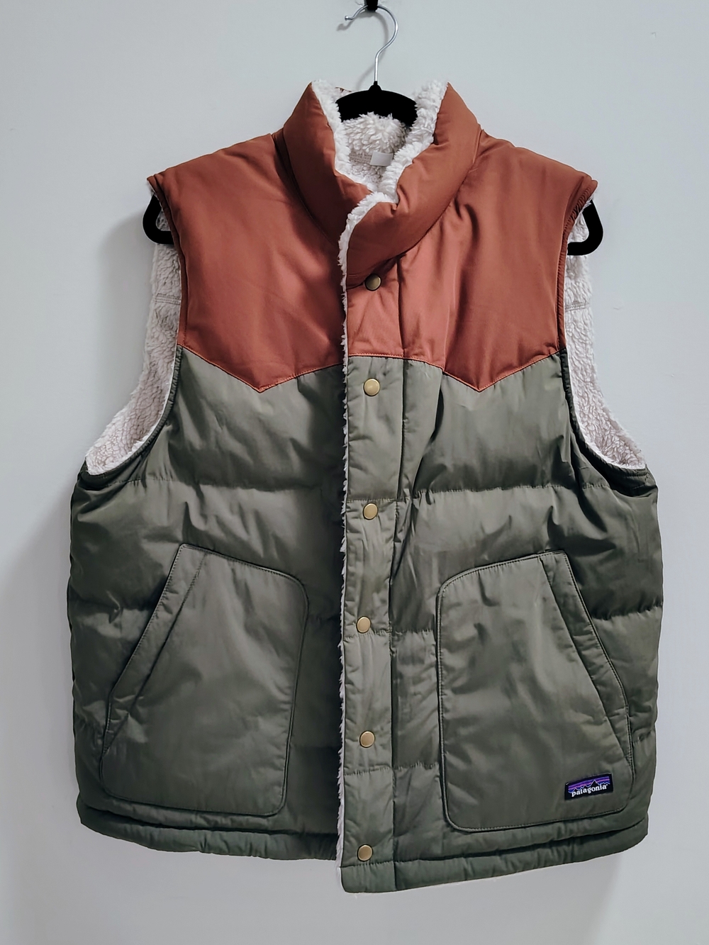 Patagonia NWT Men's Reversible Bivy Down Vest Size L